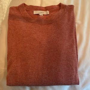 Barely worn coral long sleeve sweater
